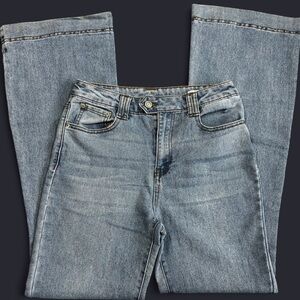 NWOT True Craft Light Blue Denim High Rise Fit & Flare Jeans ‘90s Style Womens 4